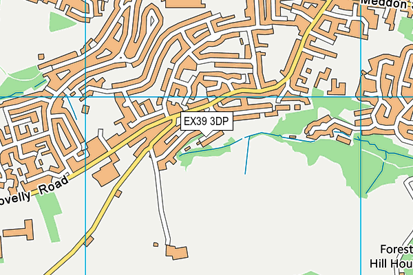 EX39 3DP map - OS VectorMap District (Ordnance Survey)