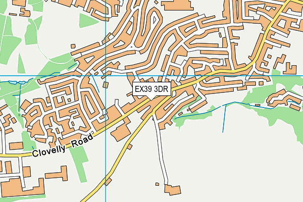 EX39 3DR map - OS VectorMap District (Ordnance Survey)