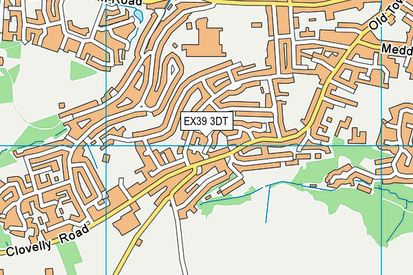 EX39 3DT map - OS VectorMap District (Ordnance Survey)