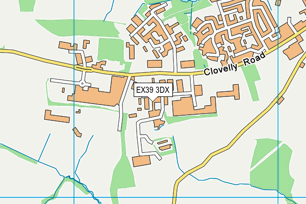 EX39 3DX map - OS VectorMap District (Ordnance Survey)