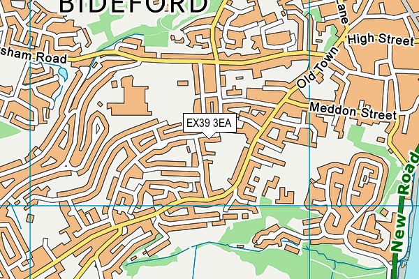 EX39 3EA map - OS VectorMap District (Ordnance Survey)