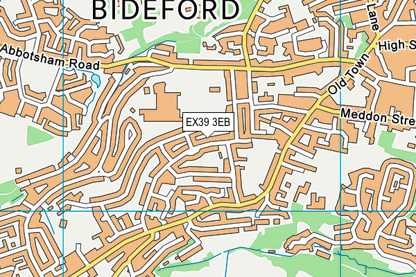 EX39 3EB map - OS VectorMap District (Ordnance Survey)