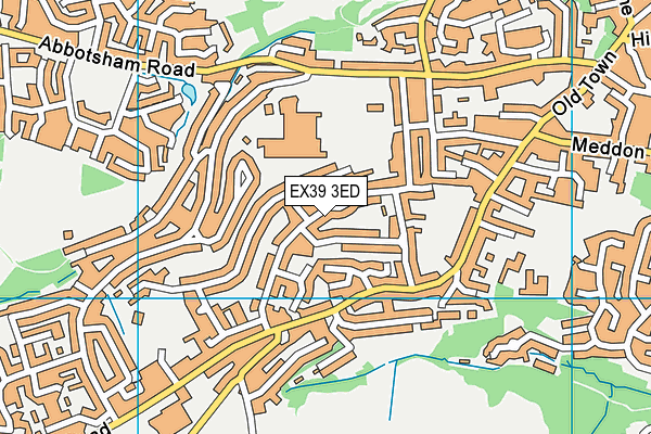 EX39 3ED map - OS VectorMap District (Ordnance Survey)