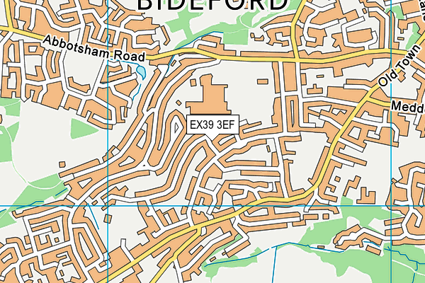 EX39 3EF map - OS VectorMap District (Ordnance Survey)