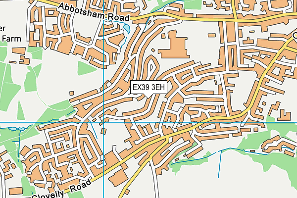 EX39 3EH map - OS VectorMap District (Ordnance Survey)