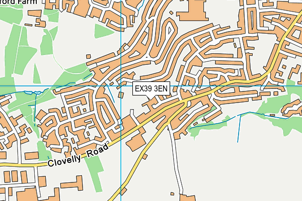 EX39 3EN map - OS VectorMap District (Ordnance Survey)