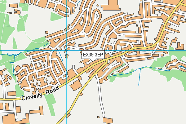 EX39 3EP map - OS VectorMap District (Ordnance Survey)