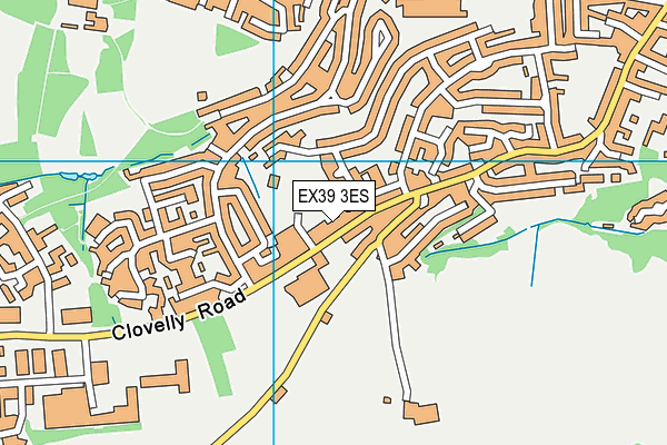 EX39 3ES map - OS VectorMap District (Ordnance Survey)