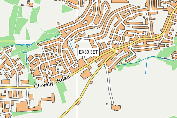 EX39 3ET map - OS VectorMap District (Ordnance Survey)