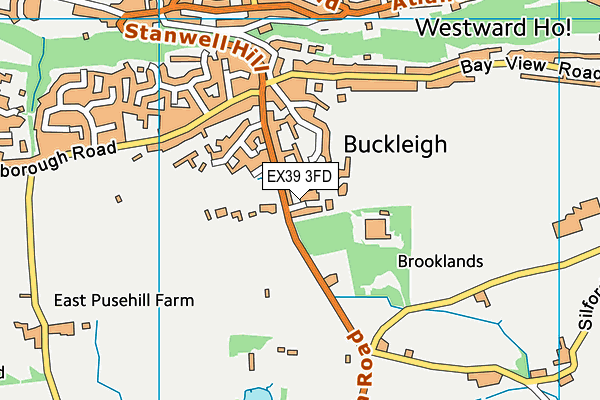 EX39 3FD map - OS VectorMap District (Ordnance Survey)