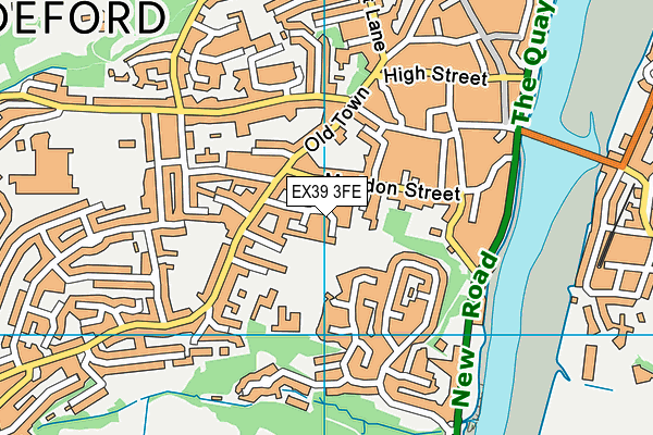 EX39 3FE map - OS VectorMap District (Ordnance Survey)