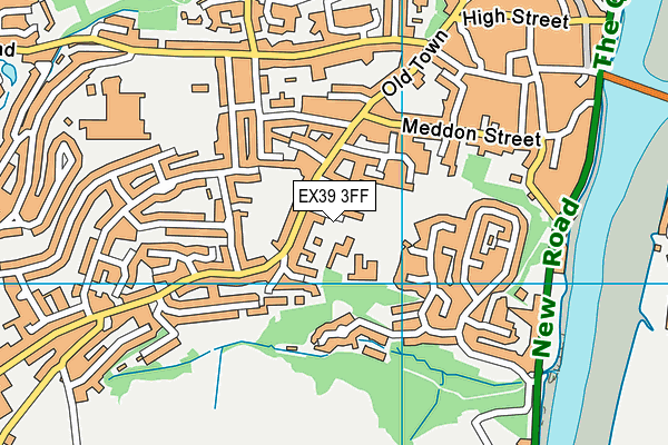 EX39 3FF map - OS VectorMap District (Ordnance Survey)