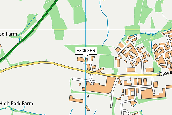 EX39 3FR map - OS VectorMap District (Ordnance Survey)