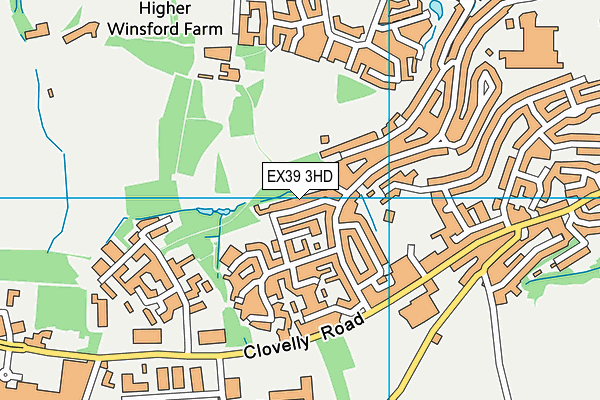 EX39 3HD map - OS VectorMap District (Ordnance Survey)