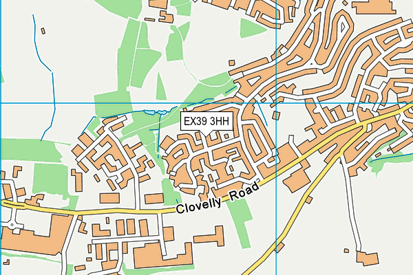 EX39 3HH map - OS VectorMap District (Ordnance Survey)