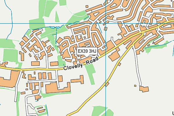 EX39 3HJ map - OS VectorMap District (Ordnance Survey)