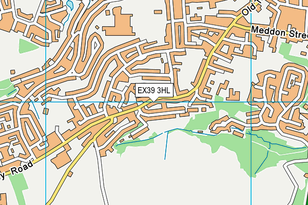 EX39 3HL map - OS VectorMap District (Ordnance Survey)