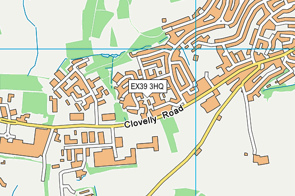 EX39 3HQ map - OS VectorMap District (Ordnance Survey)