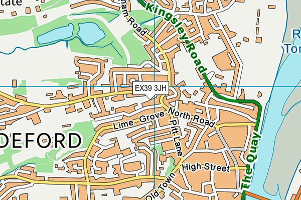 EX39 3JH map - OS VectorMap District (Ordnance Survey)