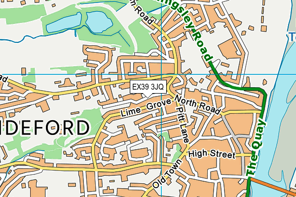 EX39 3JQ map - OS VectorMap District (Ordnance Survey)