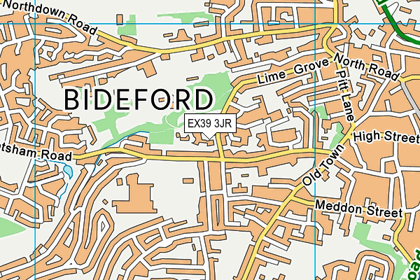 EX39 3JR map - OS VectorMap District (Ordnance Survey)