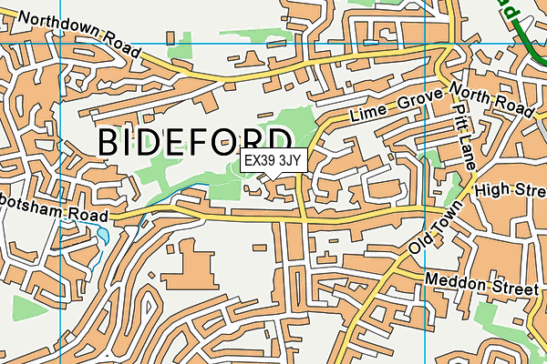 EX39 3JY map - OS VectorMap District (Ordnance Survey)