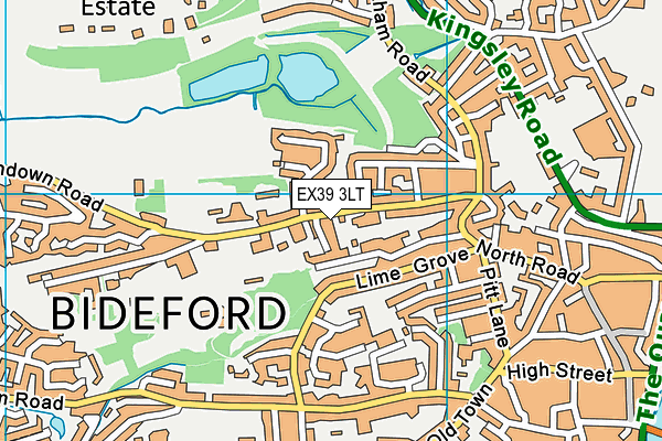 EX39 3LT map - OS VectorMap District (Ordnance Survey)