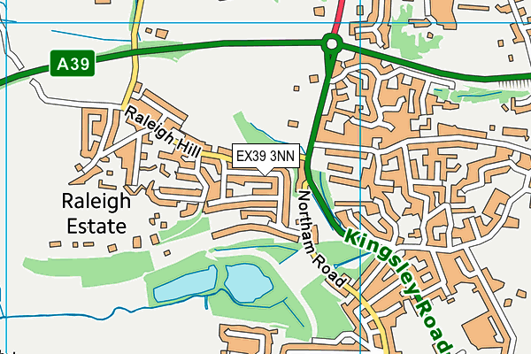 EX39 3NN map - OS VectorMap District (Ordnance Survey)