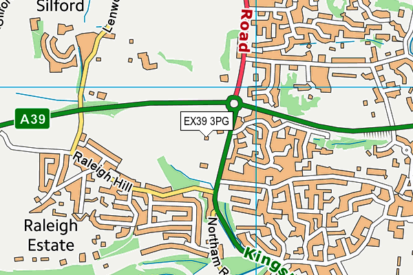 EX39 3PG map - OS VectorMap District (Ordnance Survey)