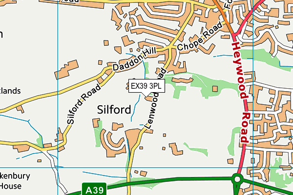 EX39 3PL map - OS VectorMap District (Ordnance Survey)