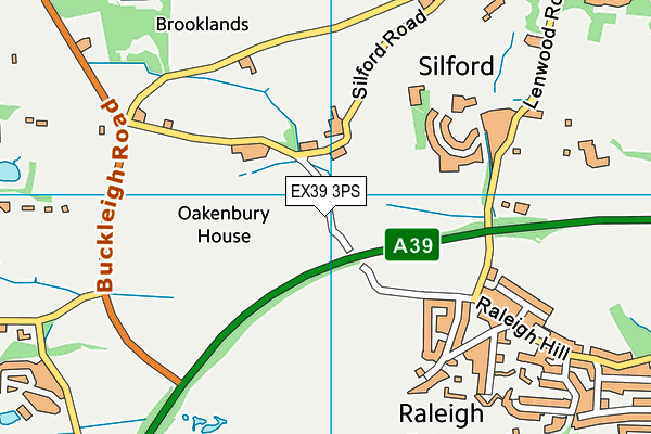 EX39 3PS map - OS VectorMap District (Ordnance Survey)