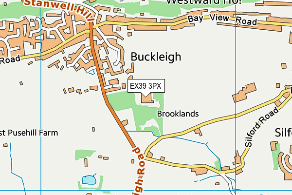 EX39 3PX map - OS VectorMap District (Ordnance Survey)