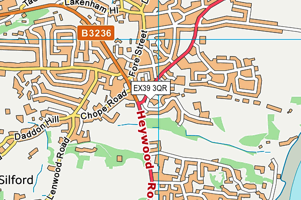 EX39 3QR map - OS VectorMap District (Ordnance Survey)