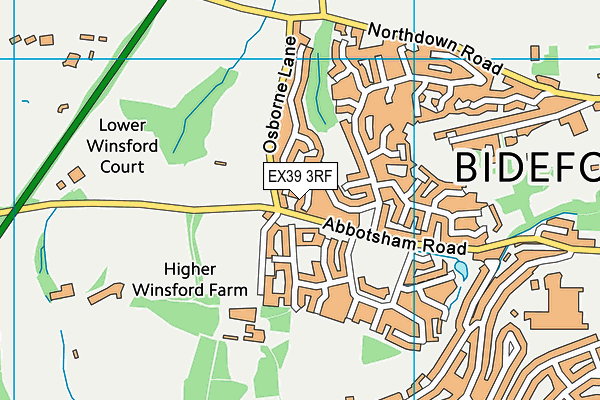 EX39 3RF map - OS VectorMap District (Ordnance Survey)