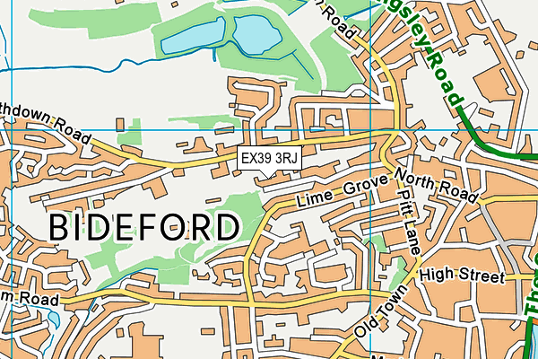 EX39 3RJ map - OS VectorMap District (Ordnance Survey)