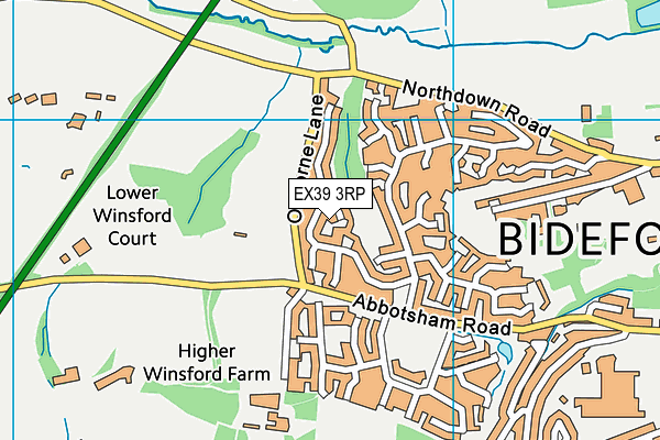 EX39 3RP map - OS VectorMap District (Ordnance Survey)