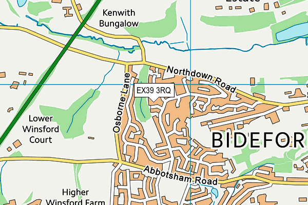 EX39 3RQ map - OS VectorMap District (Ordnance Survey)