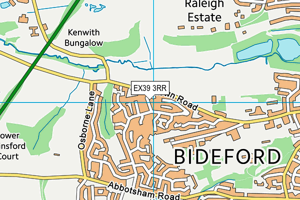 EX39 3RR map - OS VectorMap District (Ordnance Survey)