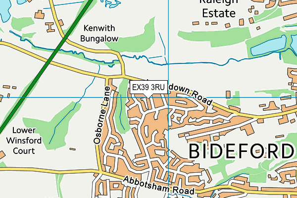 EX39 3RU map - OS VectorMap District (Ordnance Survey)