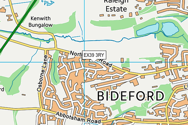 EX39 3RY map - OS VectorMap District (Ordnance Survey)