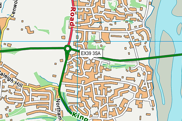 EX39 3SA map - OS VectorMap District (Ordnance Survey)