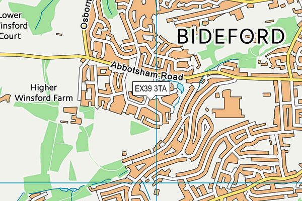 EX39 3TA map - OS VectorMap District (Ordnance Survey)