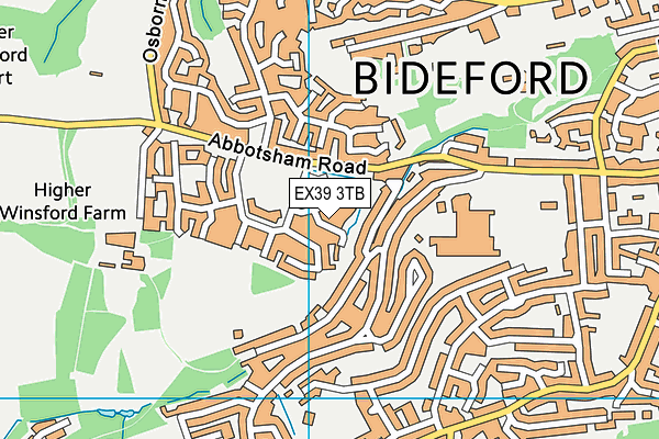 EX39 3TB map - OS VectorMap District (Ordnance Survey)