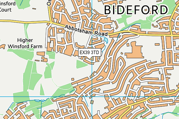 EX39 3TD map - OS VectorMap District (Ordnance Survey)