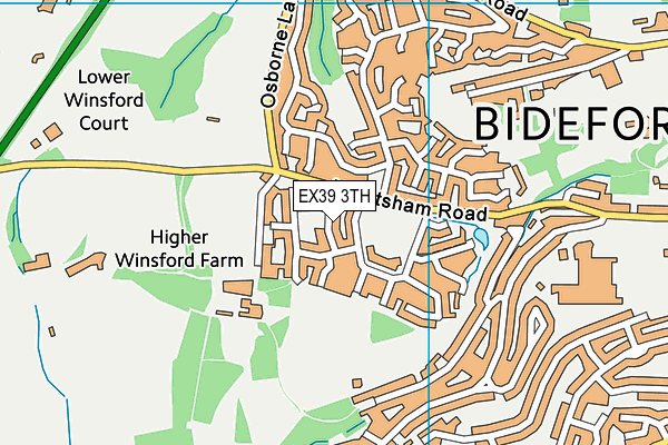 EX39 3TH map - OS VectorMap District (Ordnance Survey)