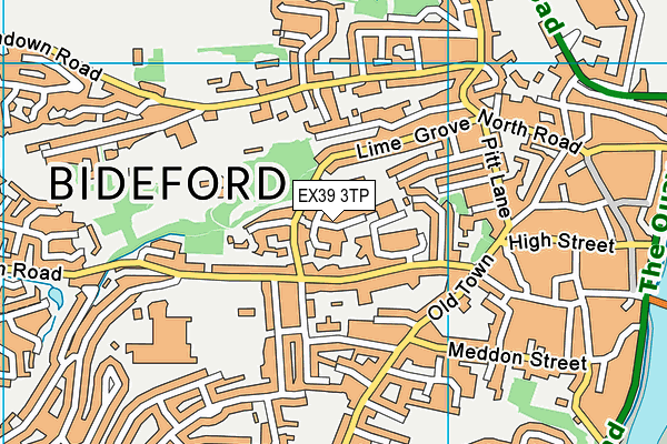 EX39 3TP map - OS VectorMap District (Ordnance Survey)