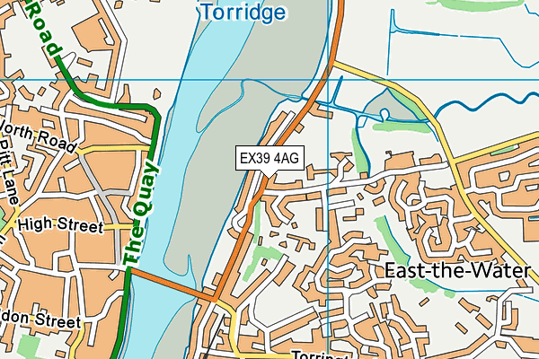 EX39 4AG map - OS VectorMap District (Ordnance Survey)