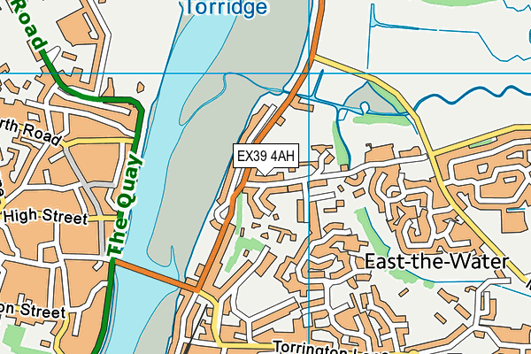 EX39 4AH map - OS VectorMap District (Ordnance Survey)