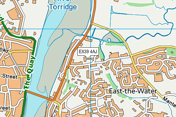 EX39 4AJ map - OS VectorMap District (Ordnance Survey)