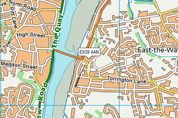 EX39 4AN map - OS VectorMap District (Ordnance Survey)